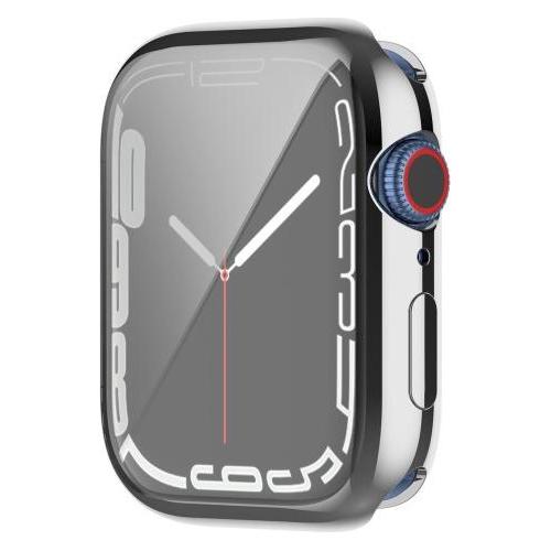 Cover-Discount Apple Watch 45mm - Gummi Schutz Case silber (680700514I)