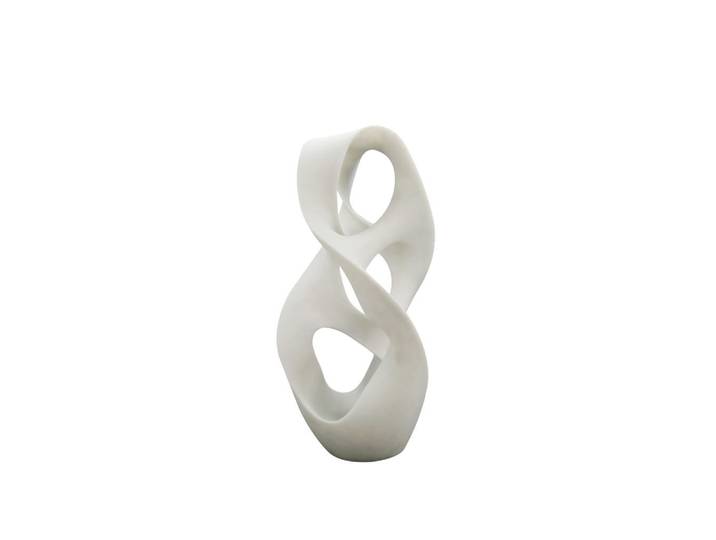 Ambia Home Skulptur, Weiß, Kunststoff, 29.5x60x29 cm, Kunsthandwerk, stehend, zum Stellen, handgemacht, handgemalt, Dekoration, Dekofiguren & Skulpturen, Skulpturen