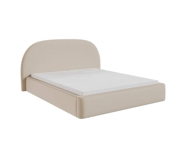 Kastenbett LUMIA 160x200cm stoff beige