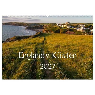 Englands Küsten 2027 (Wandkalender 2027 DIN A2 quer), CALVENDO Monatskalender