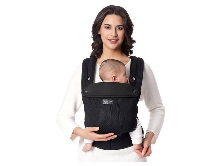 Momcozy Porte-bébé ergonomique léger - Noir, cadeaux pour maman