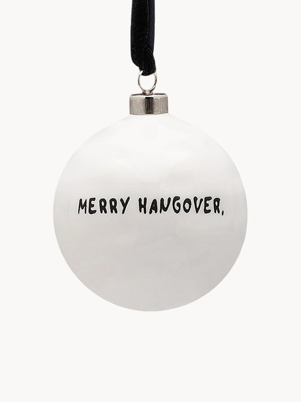 Anna + Nina Handgemaakte kerstbal Merry Hangover voor volwassenen