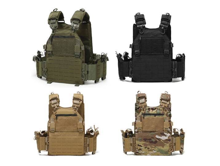 Nouveau gilet de Combat 6094 gilet tactique léger découpé au Laser à dégagement rapide équipement noir transporter gilets tactiques de chasse