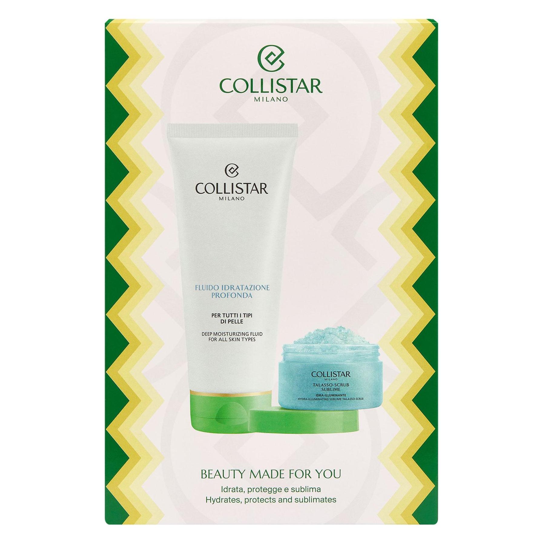 Collistar Deep Hydration Fluid 200ml Illuminating Thalasso Scrub 150g (200 ml) (7008562)