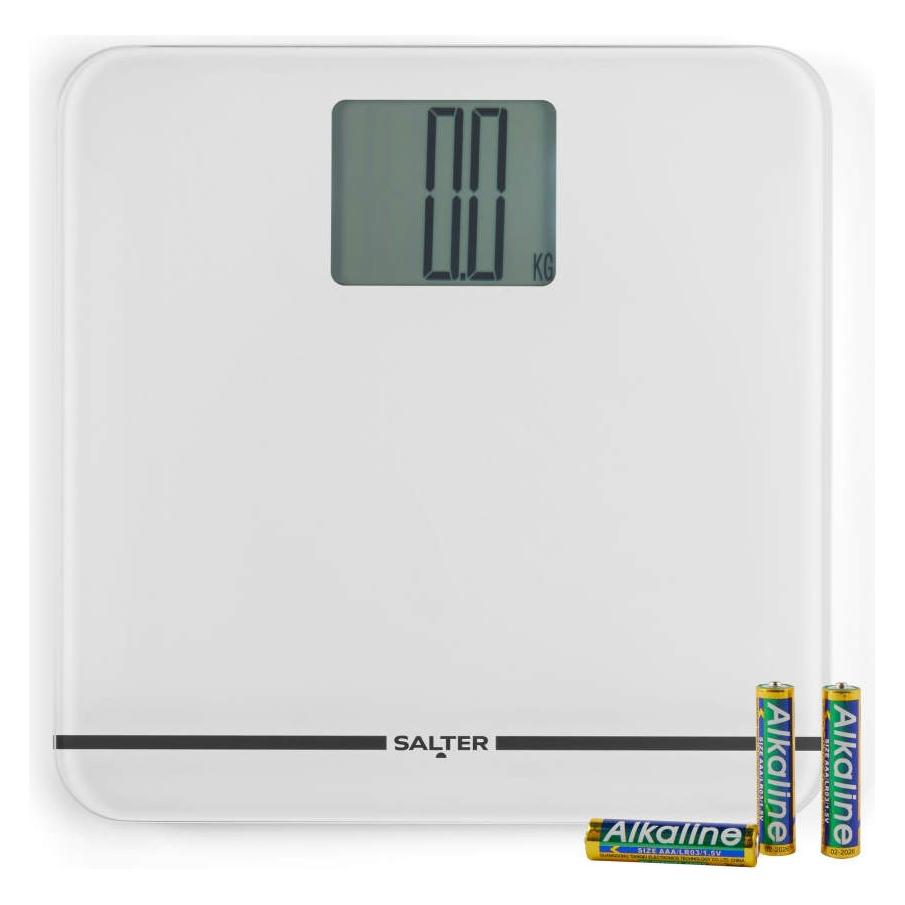 Salter 9075 WFEU12 Max Electronic Bathroom Scale, White (250 kg) (9075 WFEU12)
