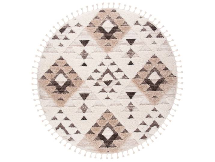 Tapis en polypropylène blanc/brun, 122 cm