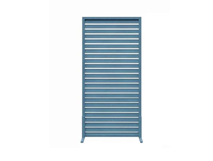 Paravent Raumteiler, Wand Trennwand Holz Lamellen Säulen, Sichtschutzwand Holz Natur Baum, Sichtschutz für Büros, Balkon,Schlafzimmer,Außengarten(Blue,120cm/47in)