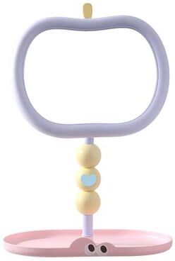 Fusion Finds Large Desktop Makeup Mirror With Rotating Stand For Vanity, Bedroom & Dressing Table b