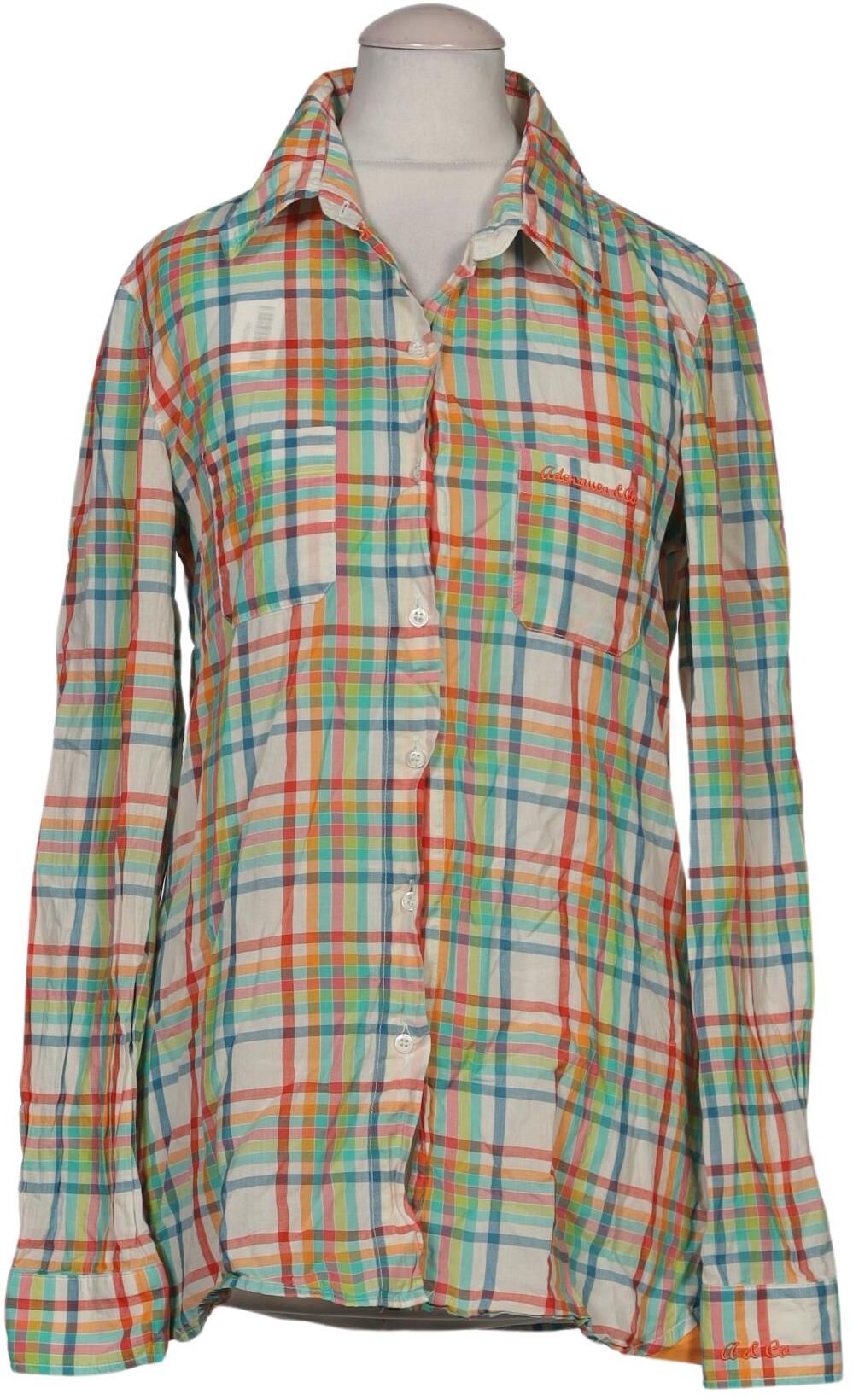 Adenauer & Co Damen Bluse, Mehrfarbig, Gr. S, Baumwolle - Second Hand