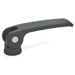Exzenterspanner, Hebel Zink-Druckguss, Auflagescheibe Kunststoff, mit Innengewinde (927-82-M8-B-B)