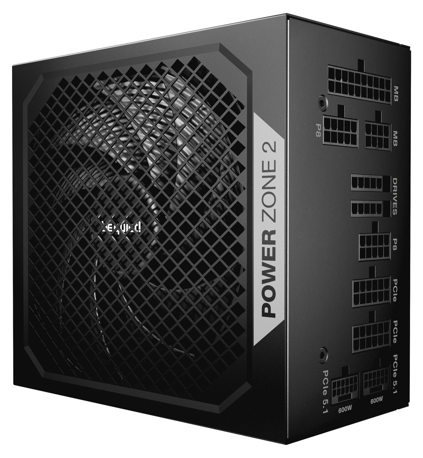 be quiet! Power Zone 2 1200W voeding, zwart, 1x 12-pins high-power GPU-connector, 3x PCIe-slot