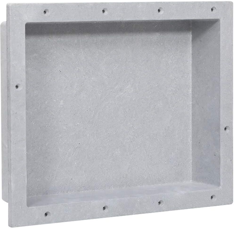 vidaXL Niche de douche Gris mat 41x51x10 cm