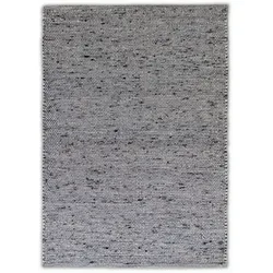 Handwebteppich Berger II 70 x 140 cm Mischgewebe Light Grey