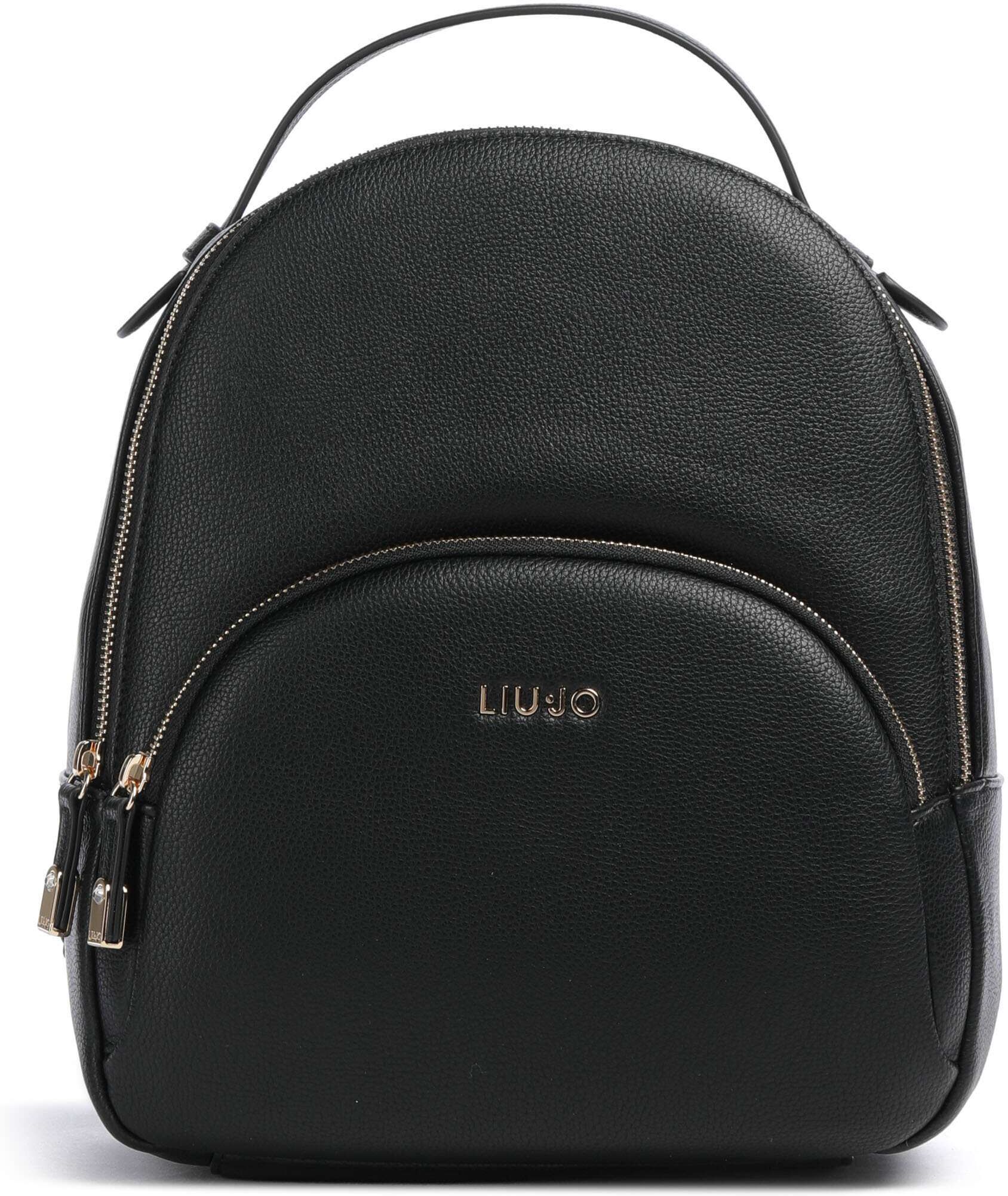 Liu Jo Manhattan M Rucksack aus Leder, schwarz