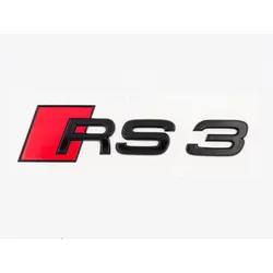 Audi RS3 Schriftzug schwarz glanz hinten Heckklappe