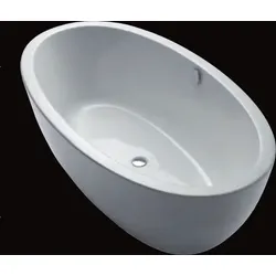 Repabad Ferrara 180/85 F freistehende Badewanne, L: 1800, B: 850, H: 600 mm, weiss 31519W