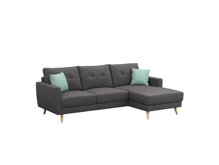 Ecksofa MANDY rechts anthrazit