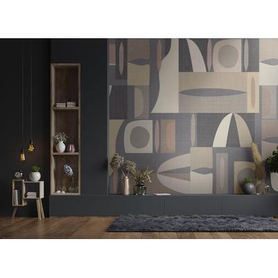 Fototapete MARBURG, schwarz, B:2,65m L:3,4m, Vlies, Tapeten, moderne Tapete für Wohnzimmer Schlafzimmer Küche