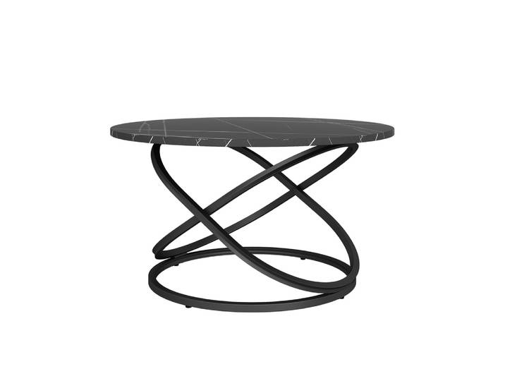 Table basse avec une grande surface de travail noir 79.5x46cm
