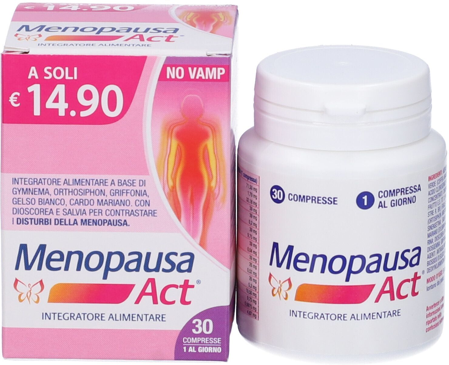 F&F Srl Linea ACT, Menopausa Act, 30 Compresse