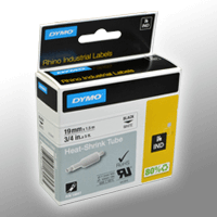 Dymo Schrumpfschlauch IND 18057 (S0718330) schwarz auf weiß 19mm x 1,5m