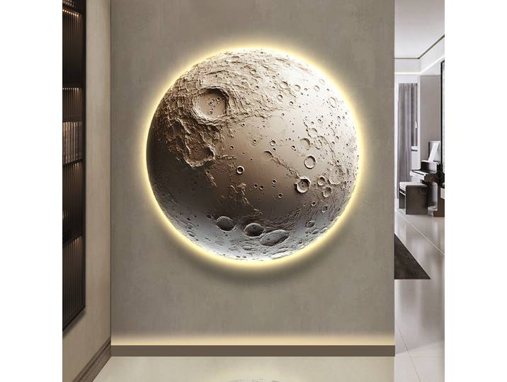 Lumière LED murale décorative pour couloir, chambre et fond mural, avec motifs Lune, Porche, Planète, pour créer une ambiance.