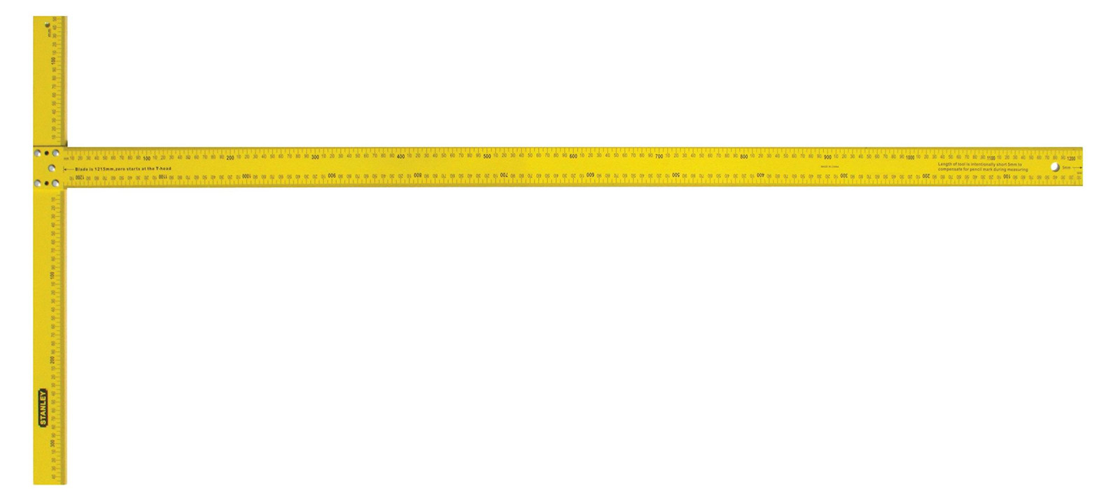 Stanley STHT1-05894 T-vierkant meetinstrument, geel, 122 cm