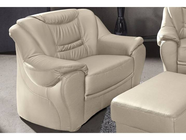 Sessel SIT & MORE Benson , beige (creme), B:98cm H:94cm T:95cm, NaturLeder;Luxus-Microfaser ALTARA NUBUCK (100% Polyester);Luxus-Kunstleder, Sessel, Sessel