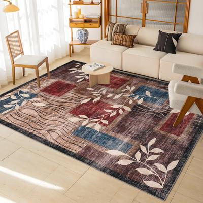 Garvee Modern Rustic Geometric Block Branch Area Rug