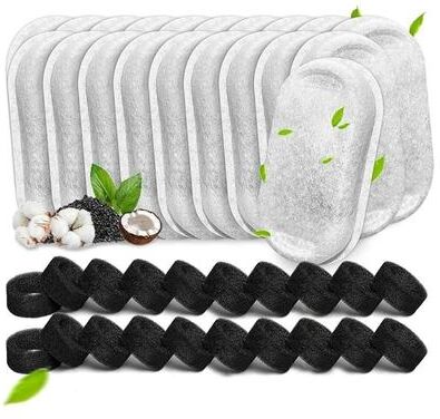 Uplift Essentials 40 Piece High Capacity Fountain Replacement Filter & Sponge Set 40 Piece High Capacity Fountain Replacement Filter & Sponge Set