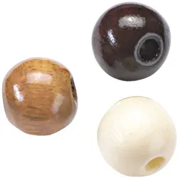 5x Knorr Prandell Holzperlen 15mm VE=15 Stück braun