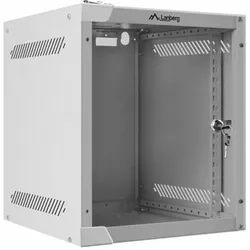 Lanberg Installationsschrank-Rack-Aufhänger (6 HE, 10 Zoll Rack), Serverschrank, Weiss
