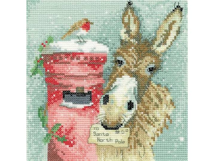 Heritage Crafts Kruissteek Kit - Ezel ' s Wish (Aida) Liefde Land