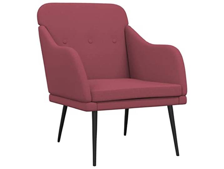 Heofavd Relaxsessel Weinrot 63x76x80 cm Polstersessel mit Metallgestell