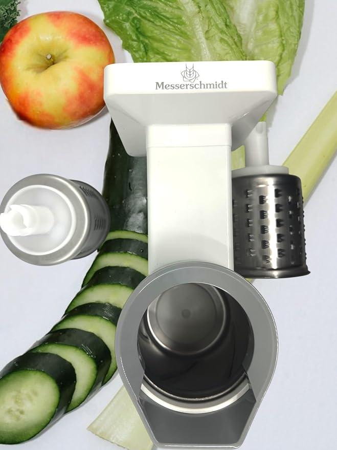 Mvsa Messerschmidt Gemüseschneider Raffelvorsatz Universal Mit Direktanschluss Für Ankarsrum Küchenmaschinen Fresh Food Grinder Attachment - Germany