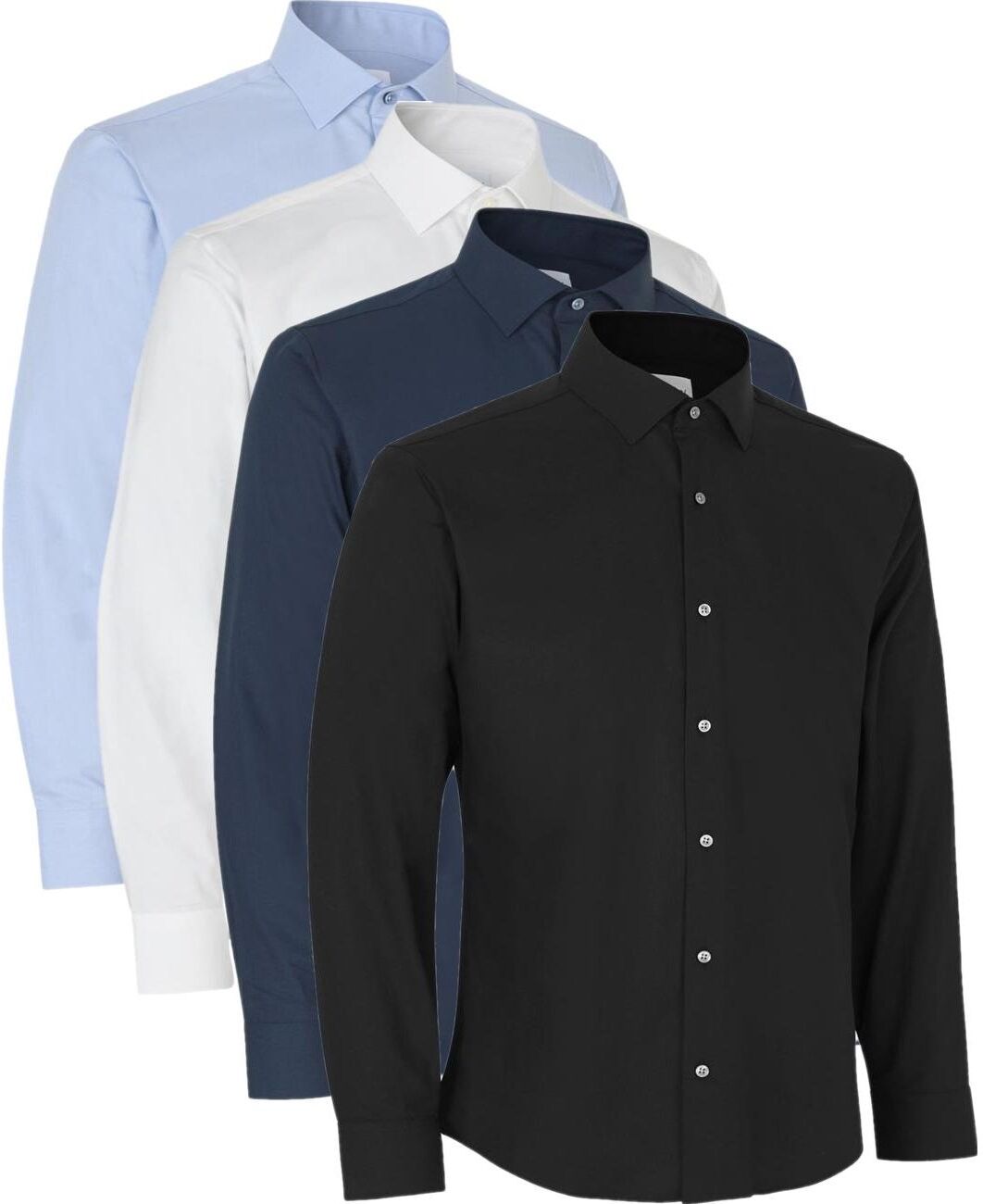 Seven Seas S51 Hybrid Shirt   Slim-Hvid-S