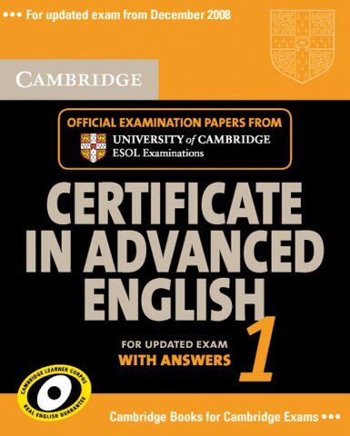 Cambridge Certificate in Advanced English 1: Student's Book with answers - Preis vom 13.10.2026 19:28:25 h