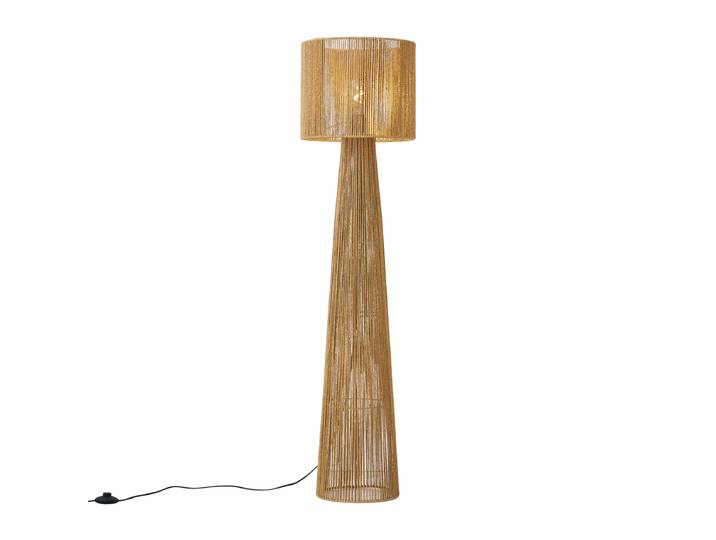 Lampadaire Japandi naturel avec abat-jour - Dart
