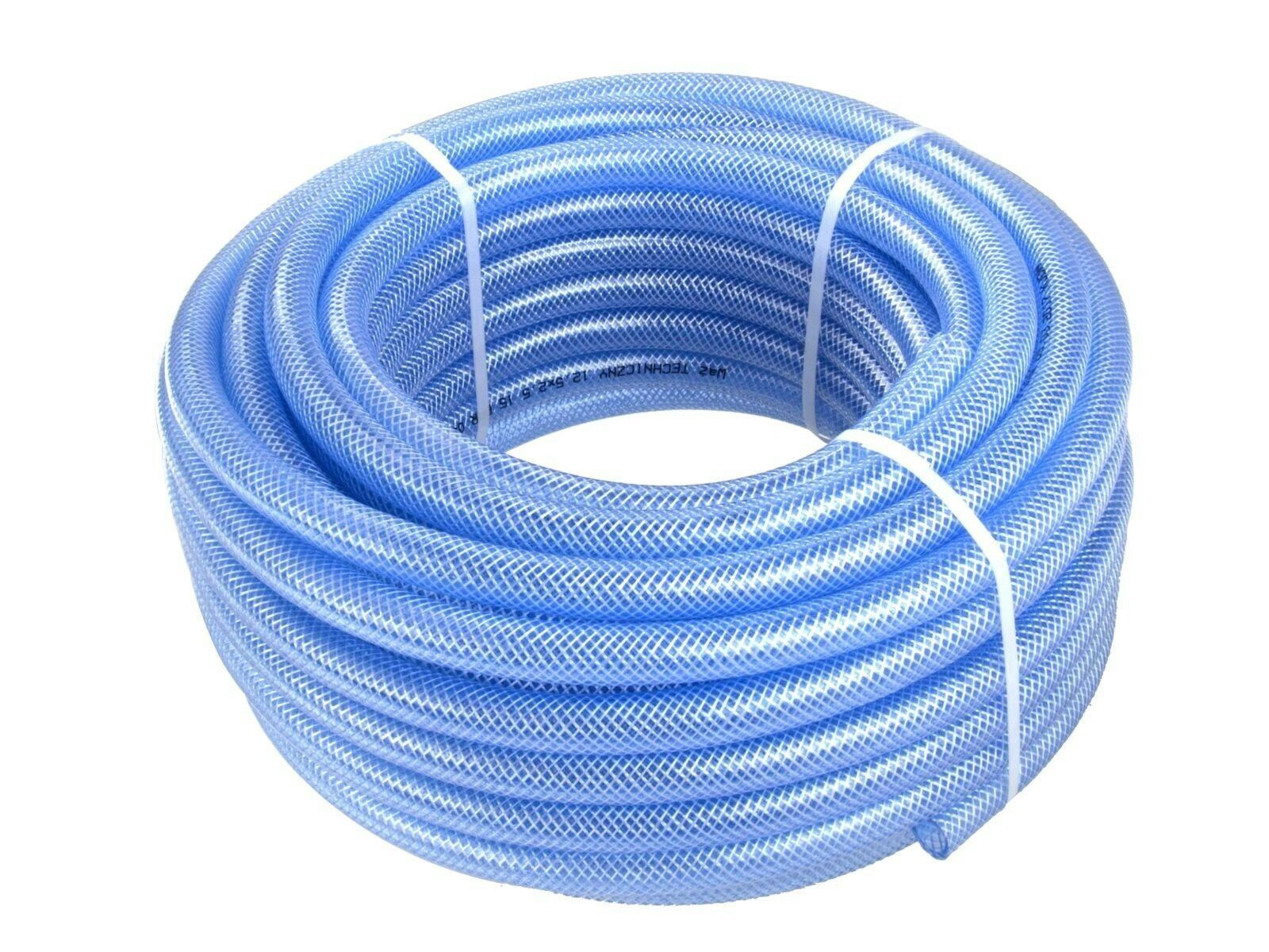 Geko Transparante verstevigde PVC-technische slang, 19 x 3 mm, 50 meter