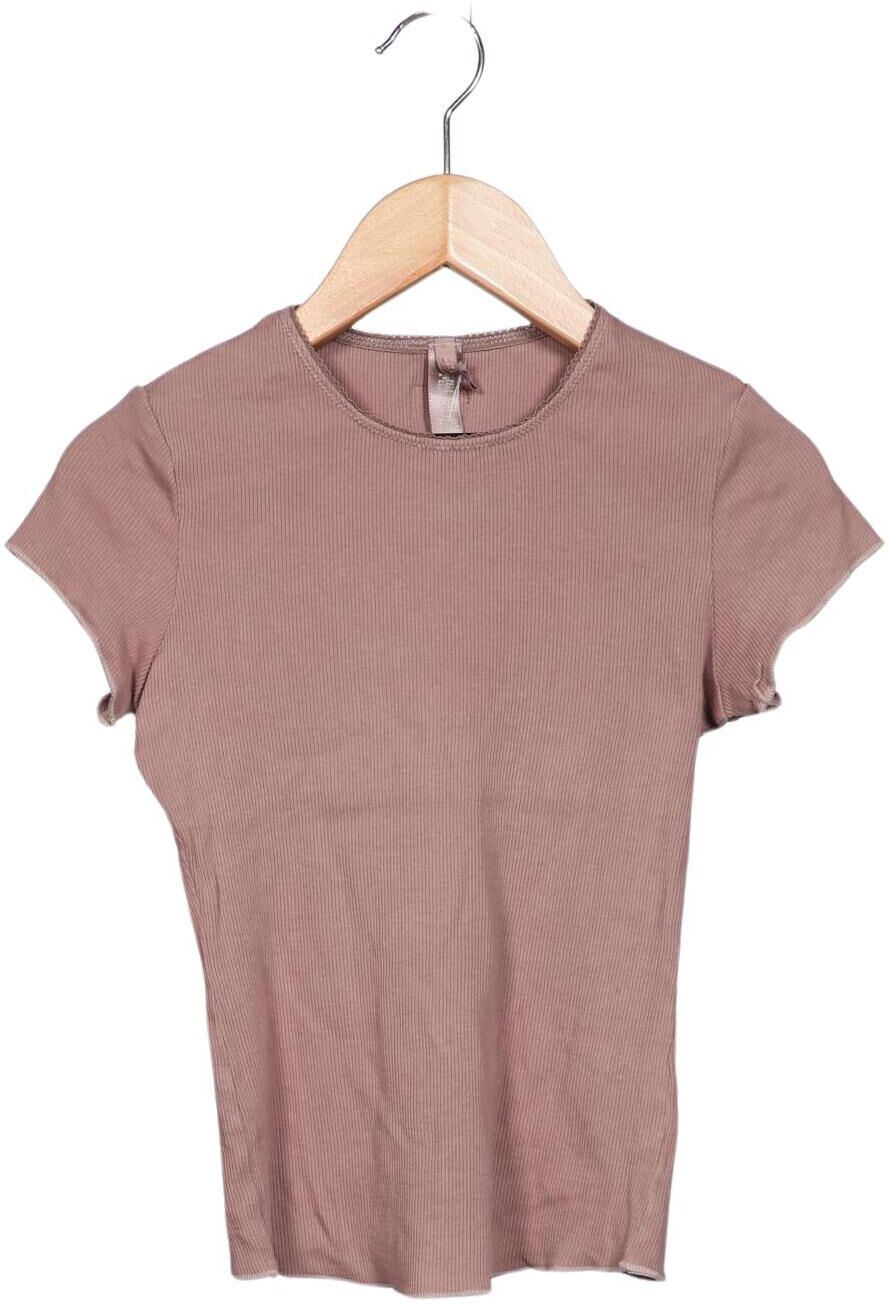 Skims Damen T-Shirt, Braun, Gr. XS, Baumwolle / Elasthan - Second Hand