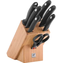 Zwilling Style Messerblock mit 5 Messern, Schere und Schärfer 8 El.