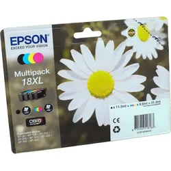 4 Epson Tinten C13T181640 Multipack KCMY 18XL
