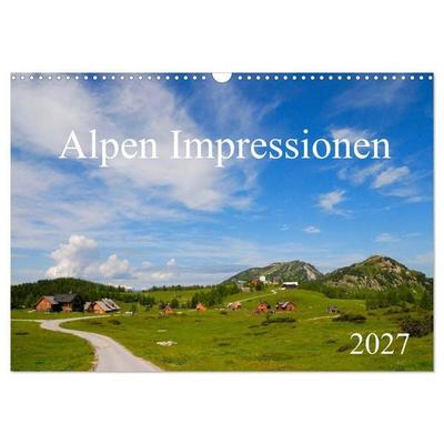 Alpen Impressionen (Wandkalender 2027 DIN A3 quer), CALVENDO Monatskalender