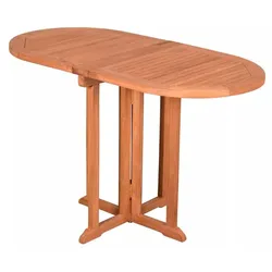 Balkontisch Avignon 120 x 60 cm Teak Beige Natur