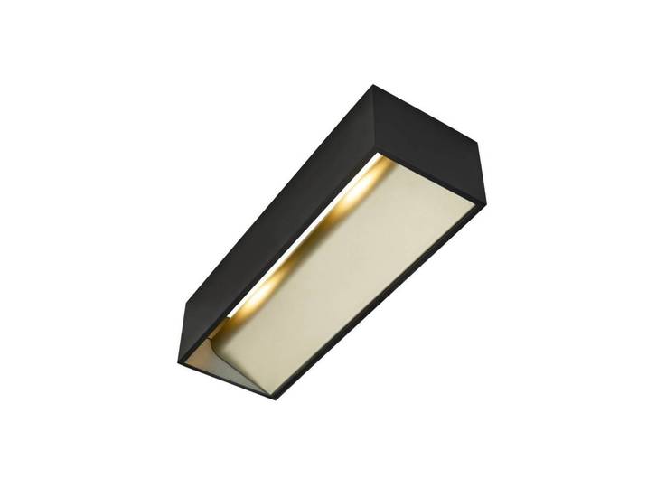 Logs In L Wandleuchte LED Dim. Black/Brass - SLV - Wohnzimmer - Aluminium