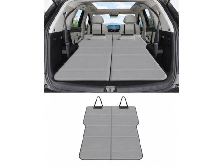 YYUGUIBEG 1 Stück Auto Klappmatratze für Opel Grandland 2025 2026 Bequem Rcksitzunterlage aus Pappelholz und Chenille,faltbar stabile Rücksitz Liegefläche Camping Reisebett
