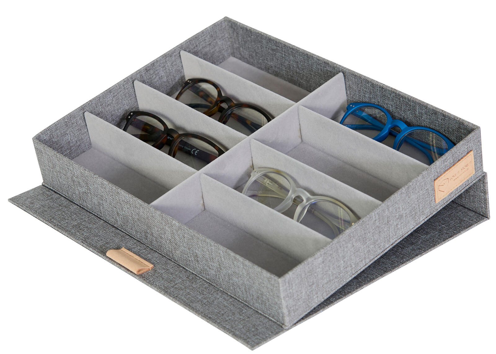 LOVE !T STORE !T Brillenbox Premium 32 x 25 x 5,5 cm, grau 551044OS