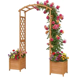 Relaxdays, Pflanzen Zubehör, Rosenbogen (40 cm, 180 cm)