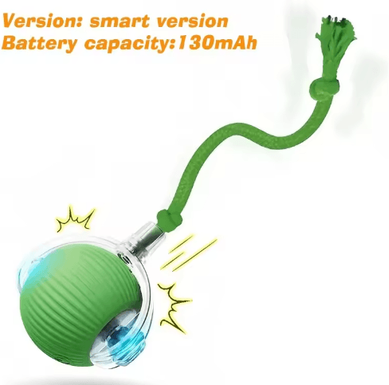 Inspire Picks Rechargeable Smart Interactive Ball For Cats & Dogs Automatic Rolling Pet Toy 1pcs Green
