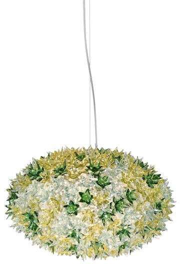 Kartell Bloom Pendelleuchte rund (Ø 53cm, minze transparent) Ø 53cm   minze transparent
